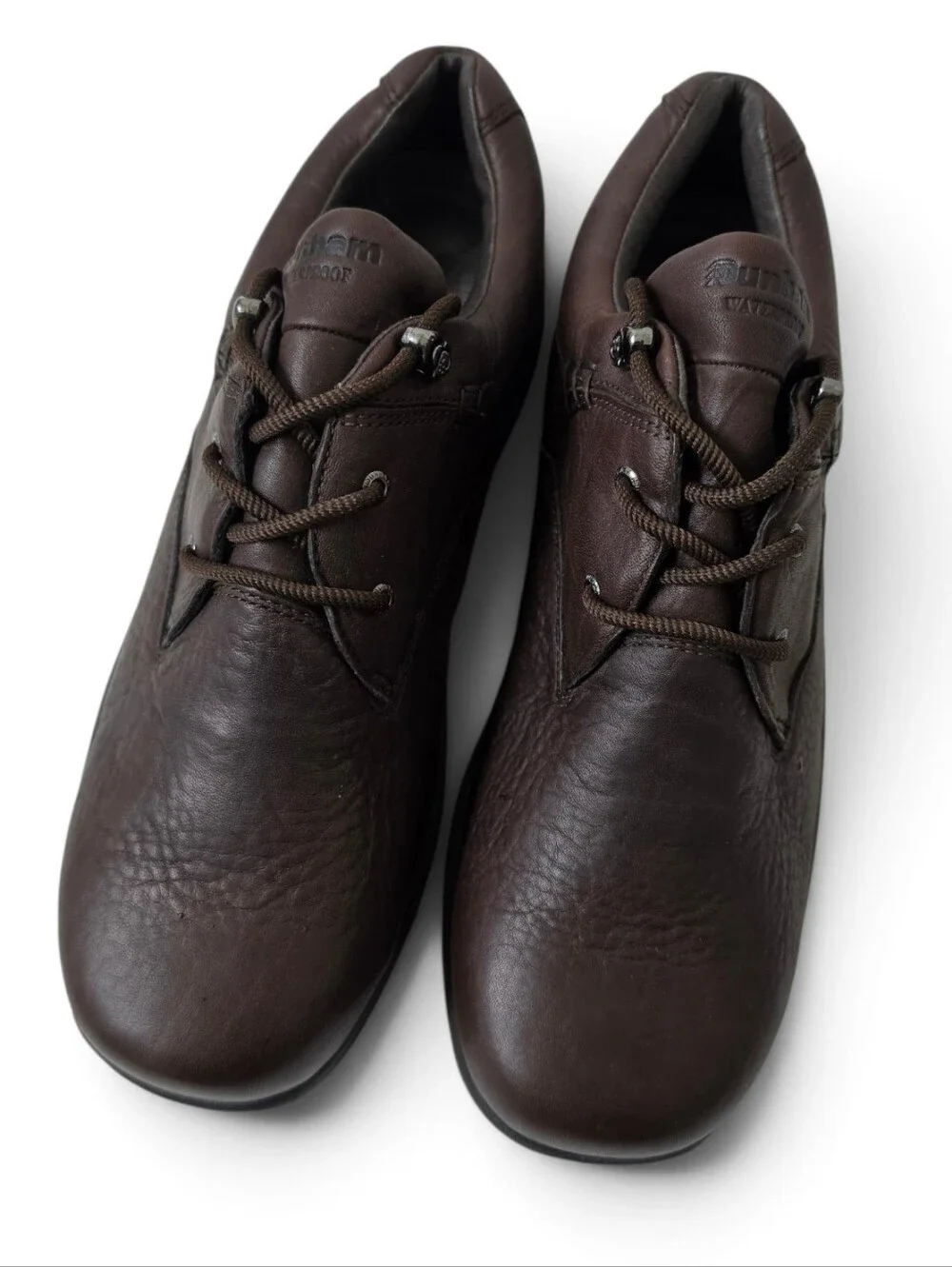 Dunham Men's Brown Leather Lace-Up Casual Comfort Shoes Rugged Rubber Sole SZ 10